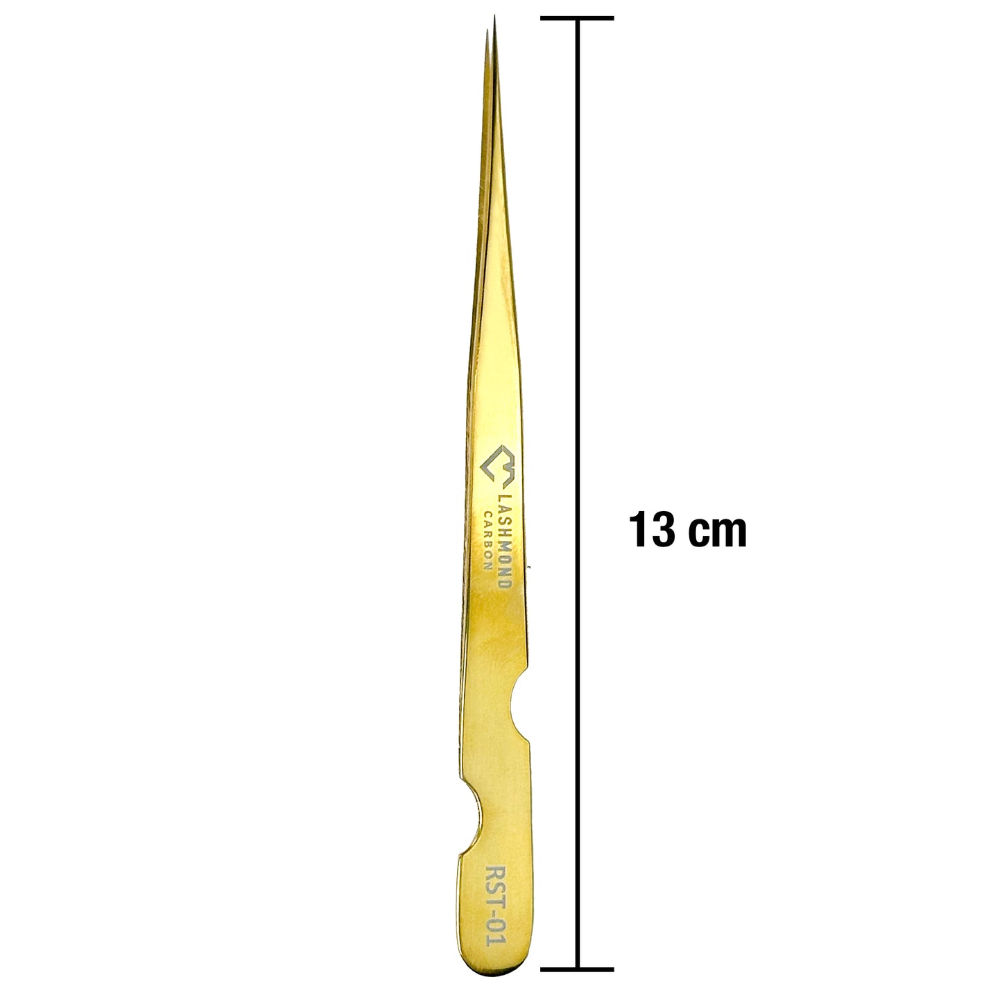 Classic Straight Lash Tweezers-Soft Tension RST01 Gold