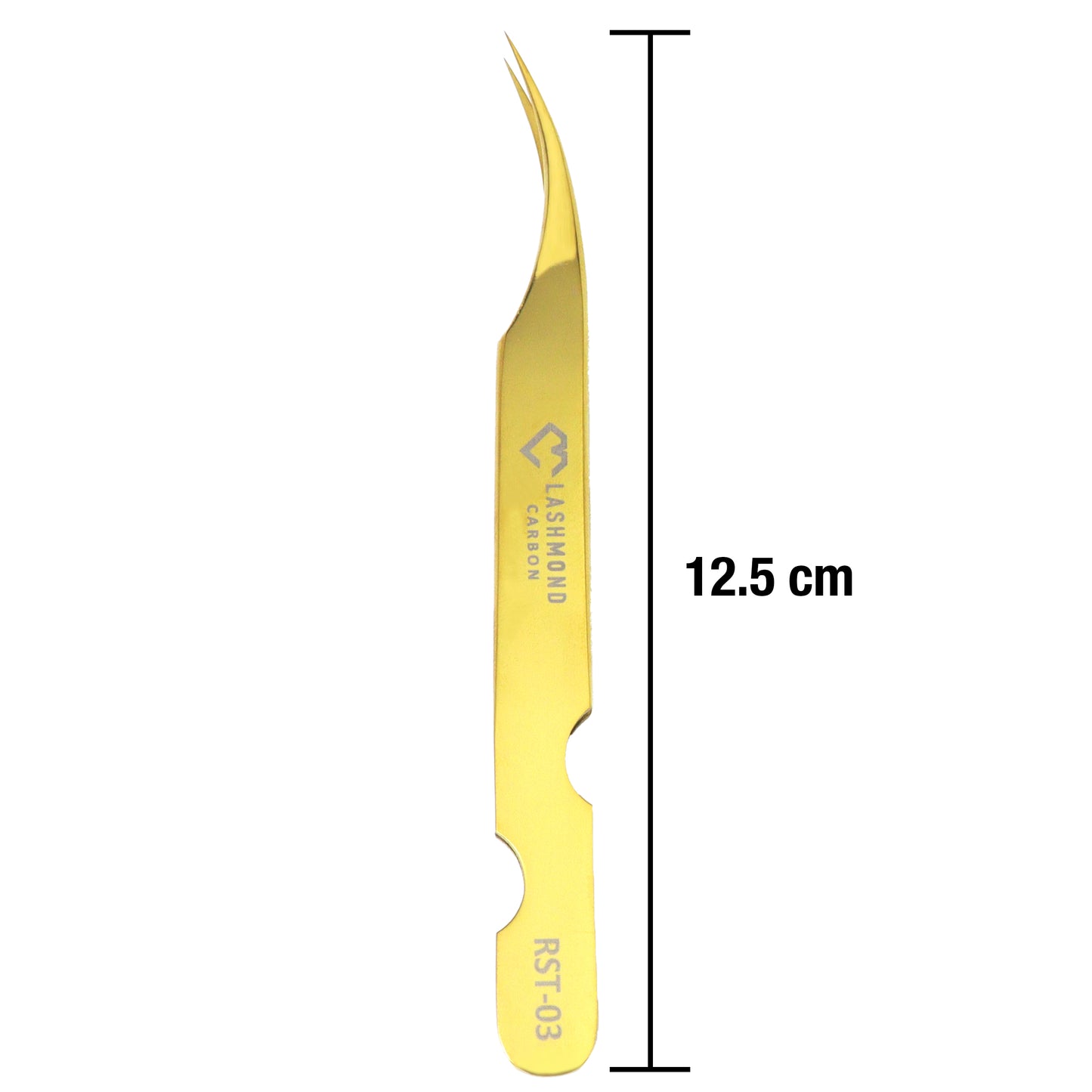Classic Curved Lash Tweezers-Soft Tension RST03 Gold