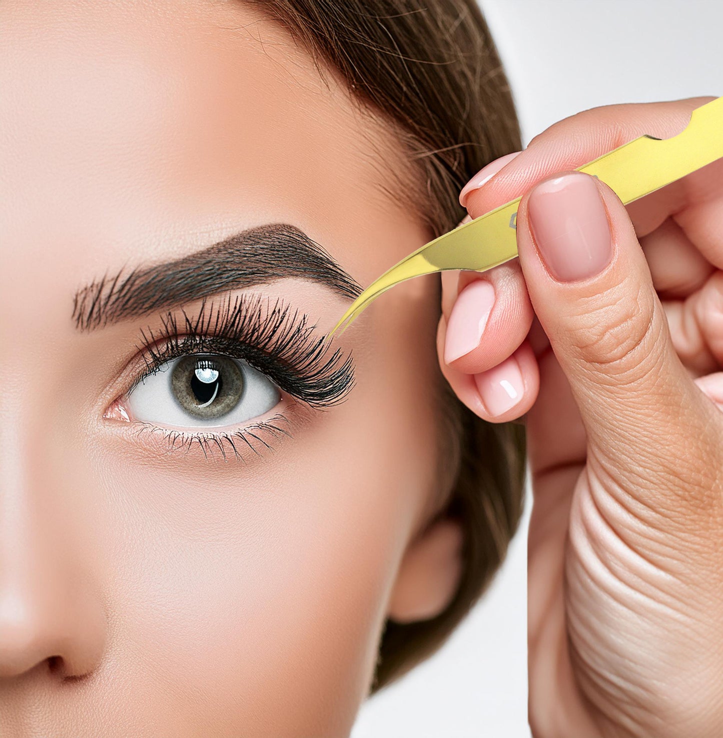 Classic Curved Lash Tweezers-Soft Tension RST03 Gold