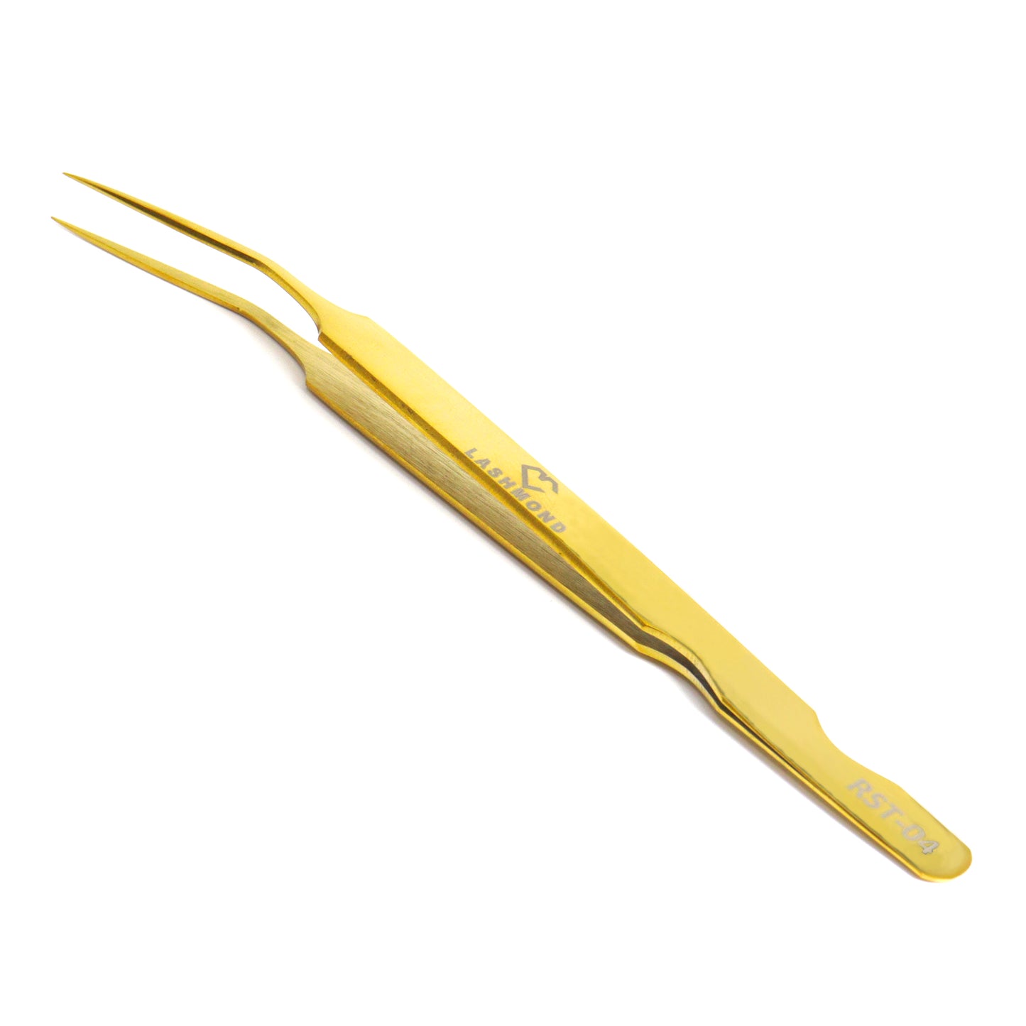 Classic Crane Lash Tweezers-Soft Tension RST04, Gold