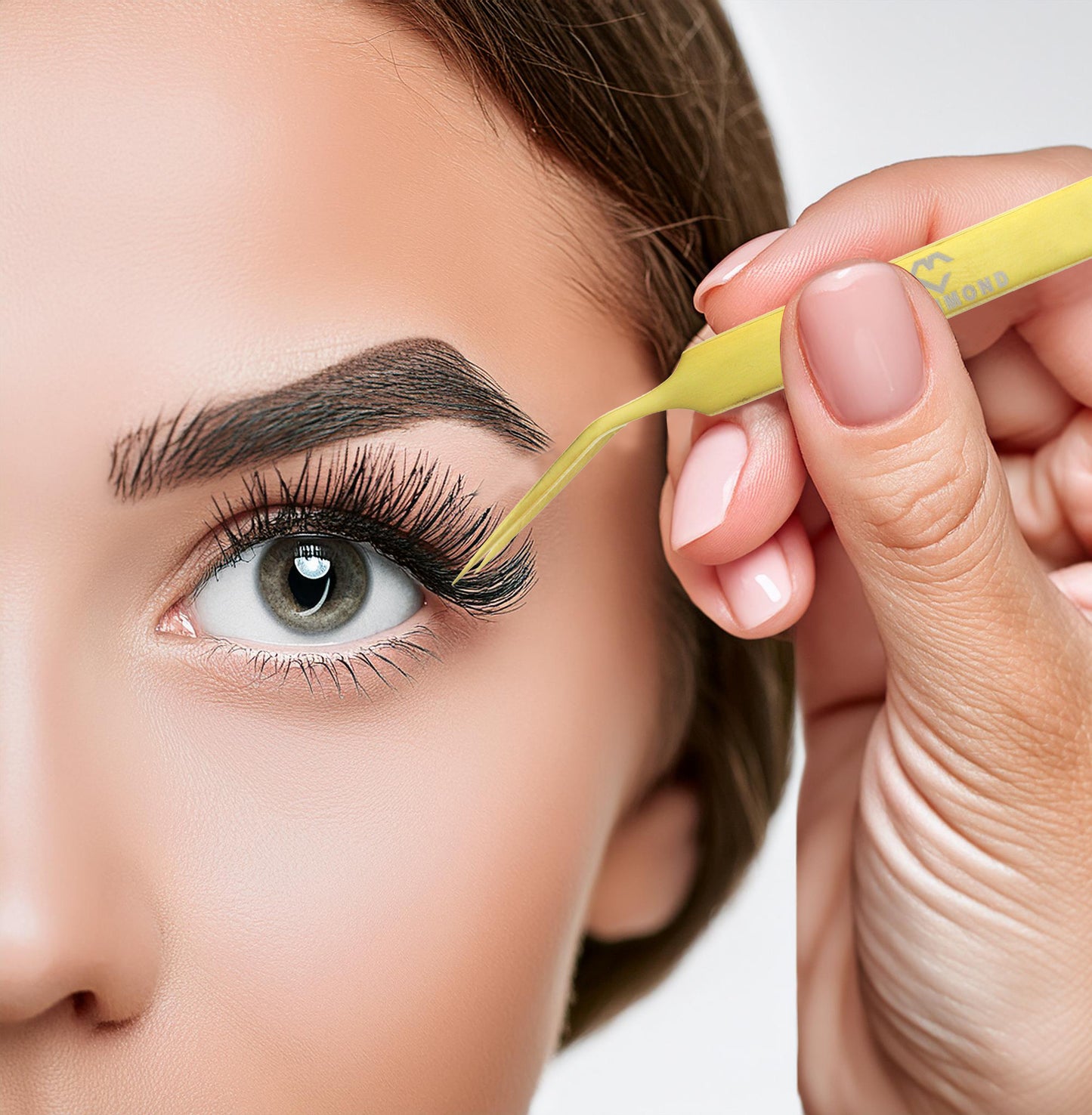 Classic Crane Lash Tweezers-Soft Tension RST04, Gold