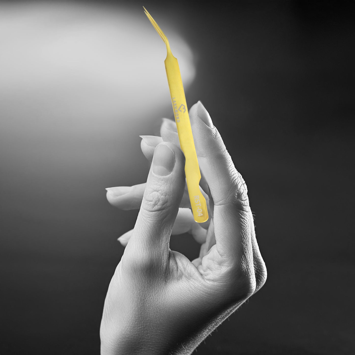 Classic Crane Lash Tweezers-Soft Tension RST04, Gold