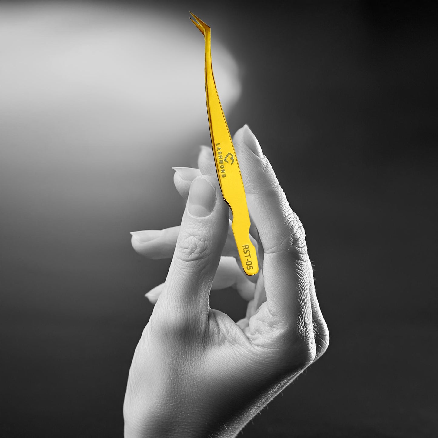 Classic Crane Lash Tweezers-Soft Tension, Gold  RST05