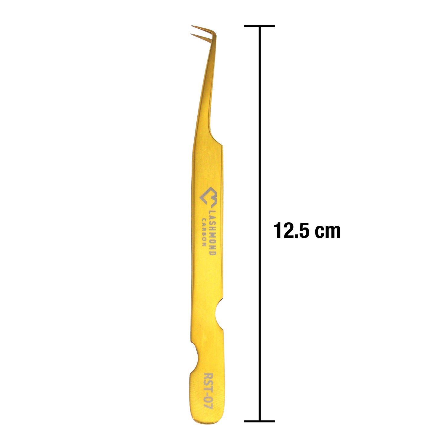 L-Shaped Lash Tweezers for Volume-Soft Tension RST07, Gold