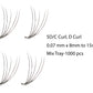 1000 PCS 5D/7D Premade Fans Short Stem Eyelash Extensions - 0.07mm C Curl/ D Curl, Mix Length 8 mm to 15 mm