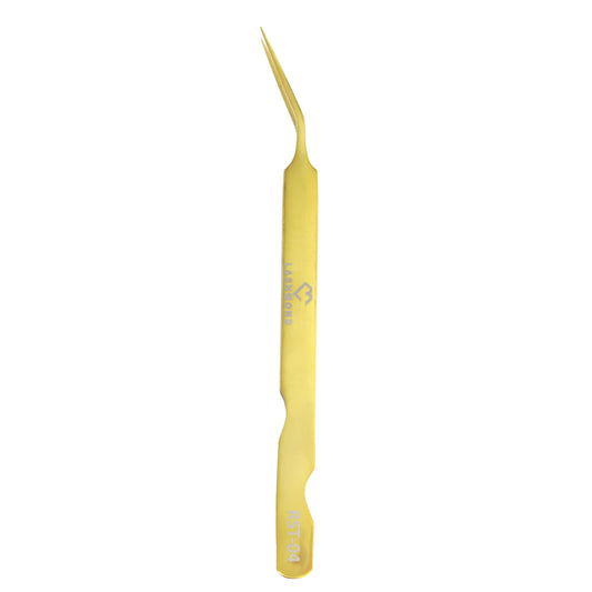 Classic Crane Lash Tweezers-Soft Tension RST04, Gold