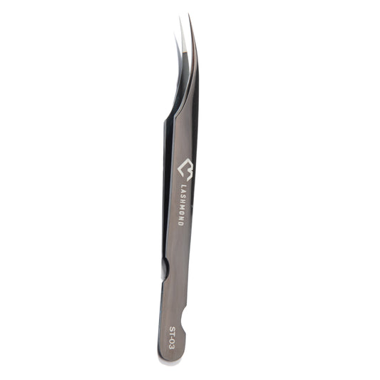 Classic Curved Lash Tweezers-Soft Tension FST03